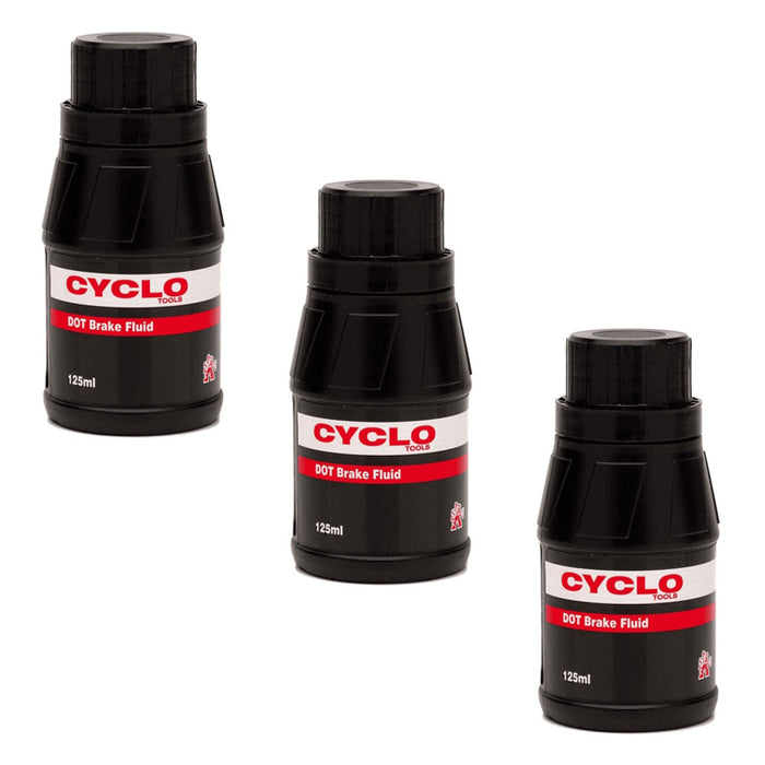 3x Cyclo Dot Brake Fluids (125ml)