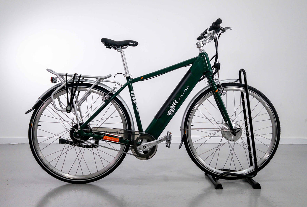 Emu Classic Racing Green Crossbar Electric Hybrid Bike - 10.4Ah