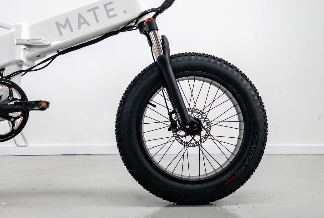 Mate X 750w Electric Hybrid Bike - White Ice