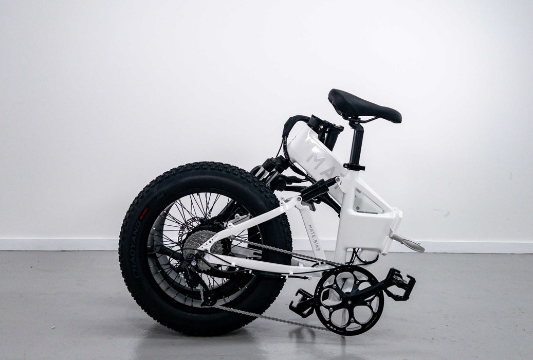 Mate X 750w Electric Hybrid Bike - White Ice