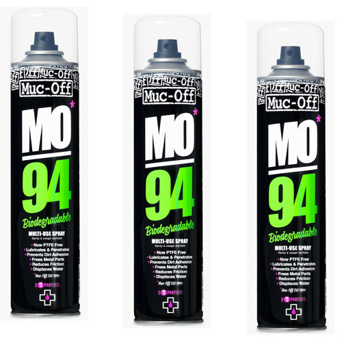 3x Muc-Off MO-94 Lubricant and Degreaser Sprays PTFE Free 400ml