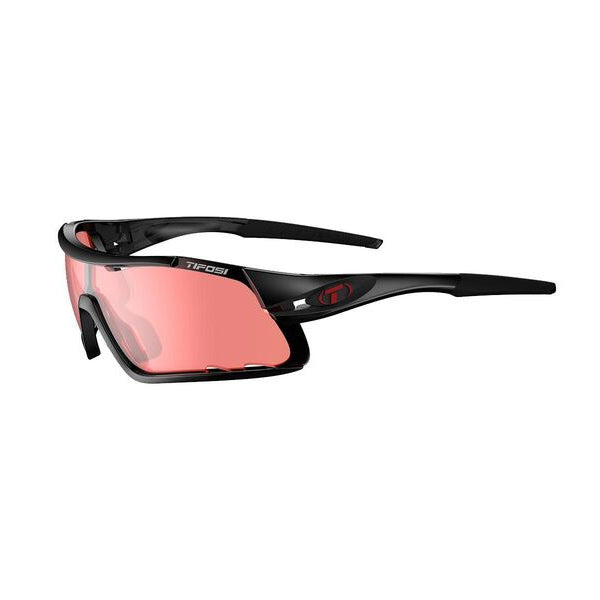 Tifosi Optics Davos Enliven Bike Red Lens Sunglasses Crystal Black