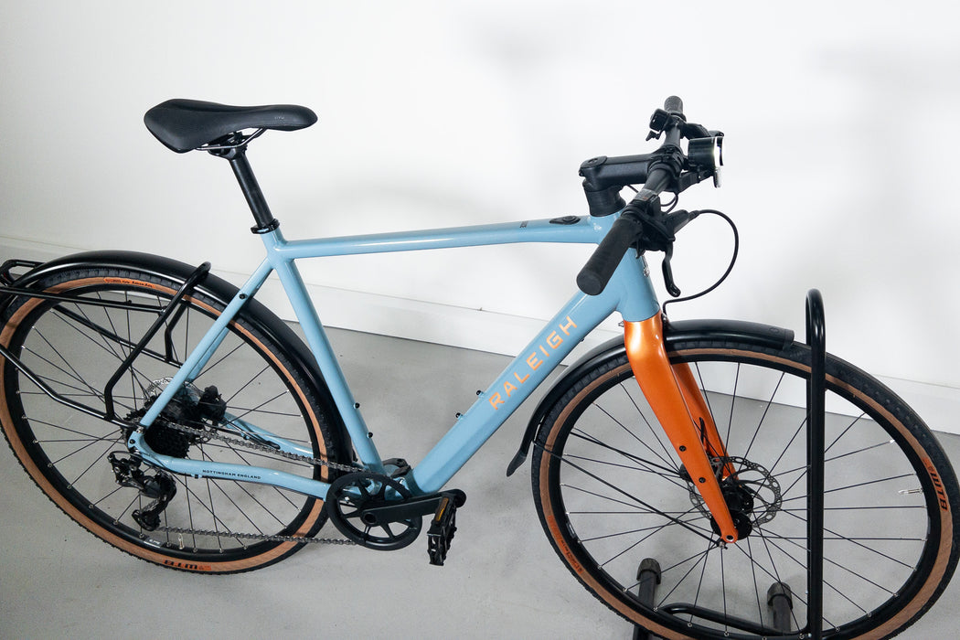 Raleigh Trace Electric Hybrid Bike Large (55cm) Blue