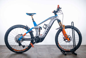 Cube Stereo Hybrid 160 HPC Actionteam 625 27.5 Kiox Electric Mountain Bike 2021 - Large