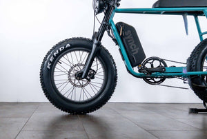 Synch Mini Monkey Ocean Blue Electric Hybrid Bike - Small