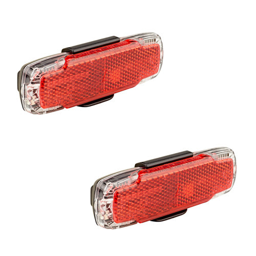 2x Busch + Müller Toplights 2C USB LED Battery Rear Lights