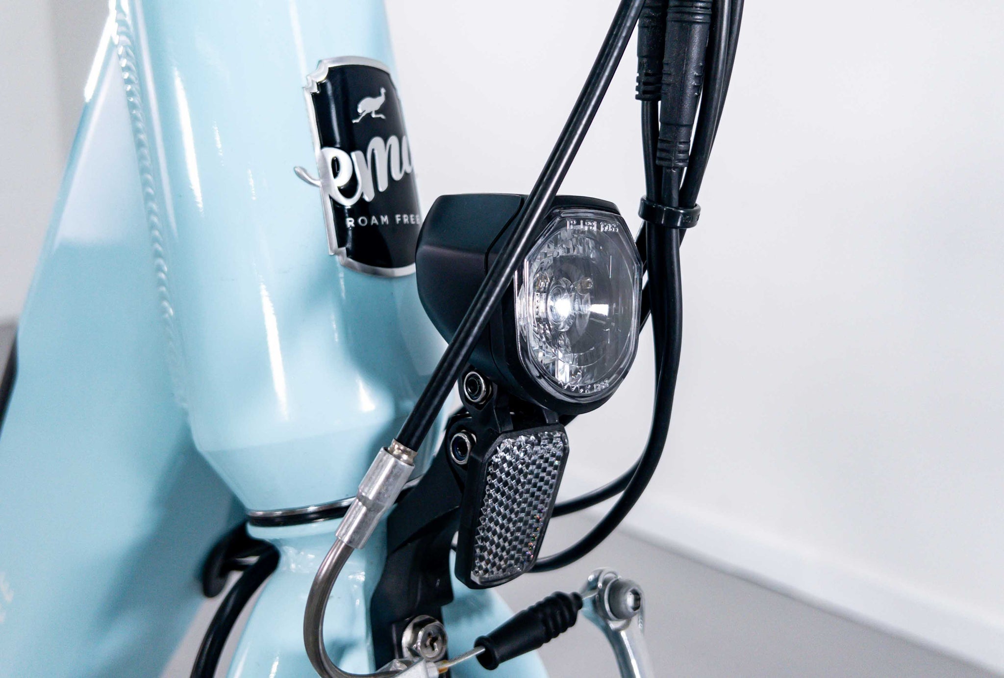 Emu Classic Light Blue Low Step Electric Hybrid Bike - 14.5Ah