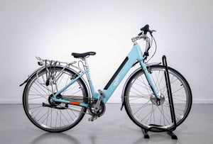 Emu Classic Light Blue Step Through Electric Hybrid Bike - One Size