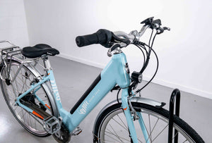 Emu Classic Light Blue Step Through Electric Hybrid Bike - One Size