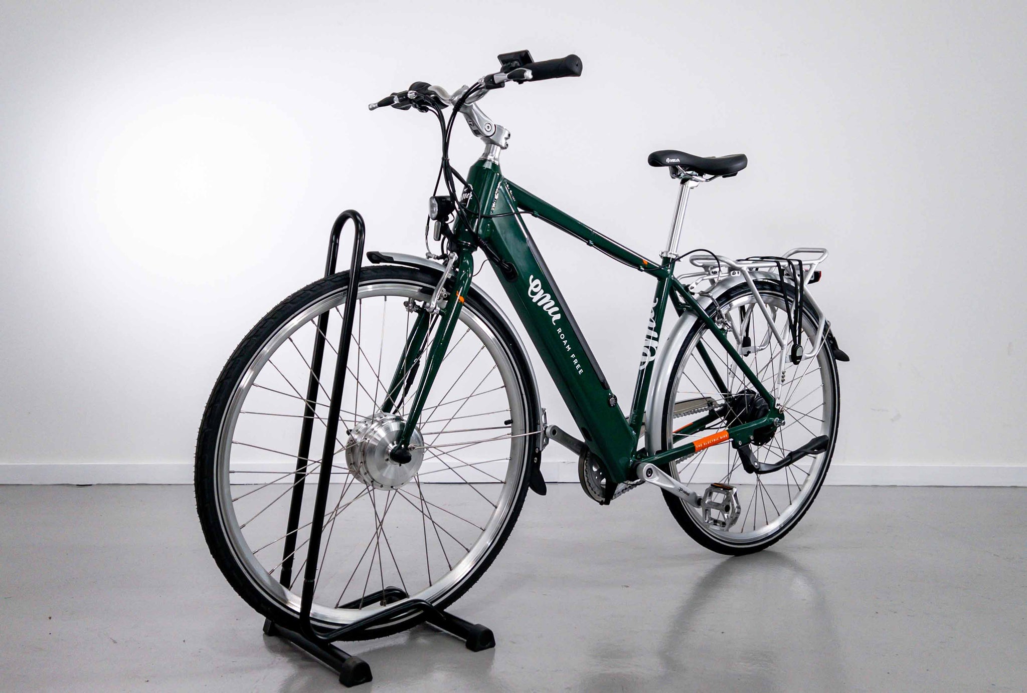 Emu Classic Racing Green Crossbar Electric Hybrid Bike - 14.5Ah