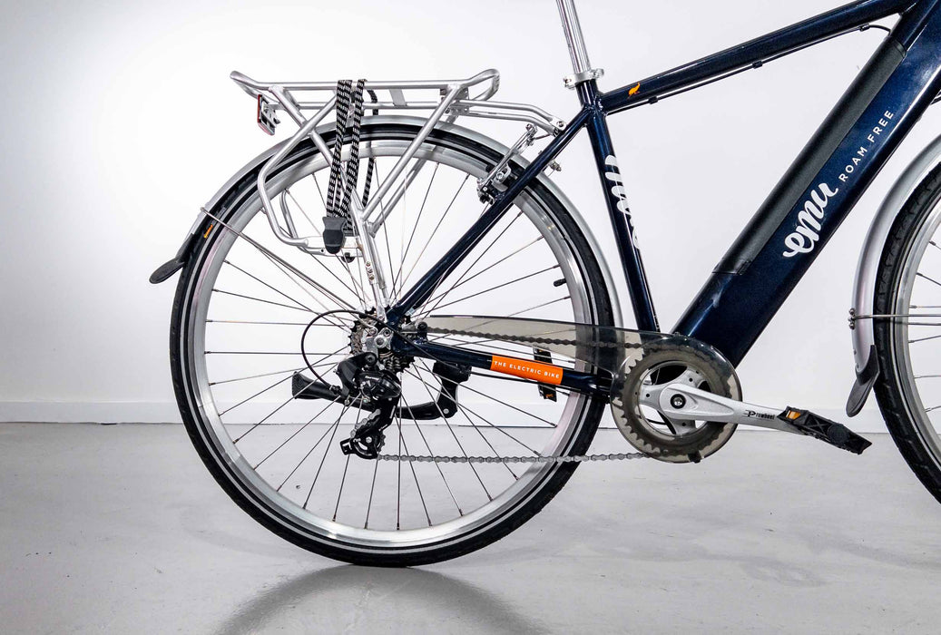 Emu Roam Navy Crossbar Electric Hybrid Bike - 10.4Ah