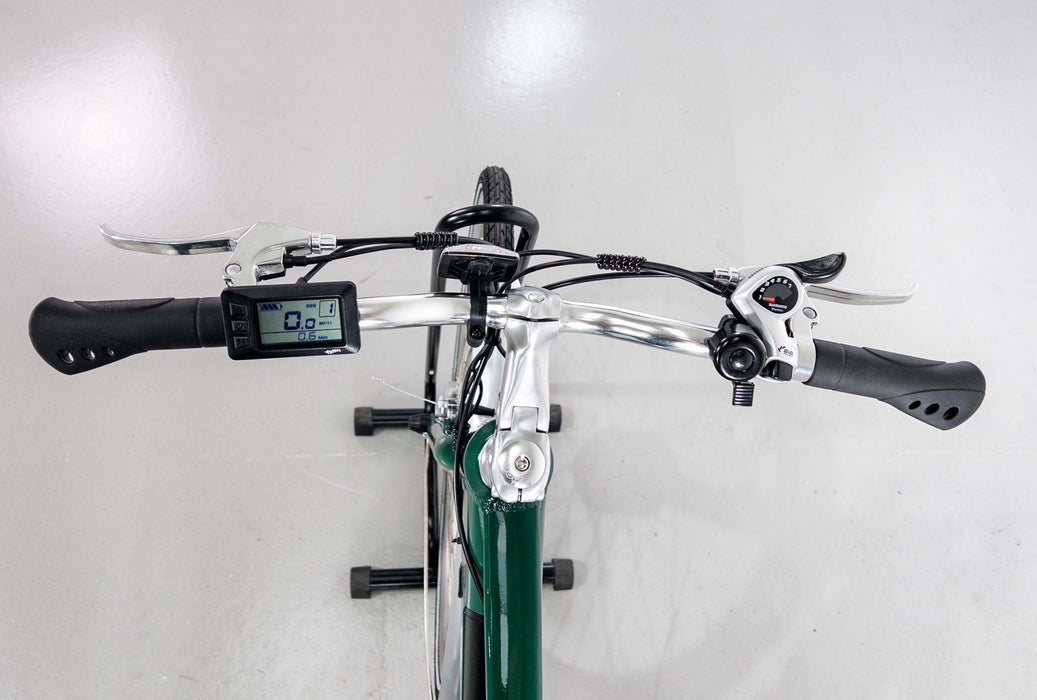 Emu Roam Racing Green Crossbar Electric Hybrid Bike - 14.5Ah