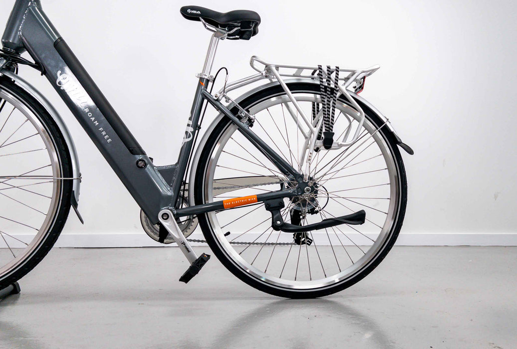 Emu Roam Grey Low Step Electric Hybrid Bike - 10.4Ah