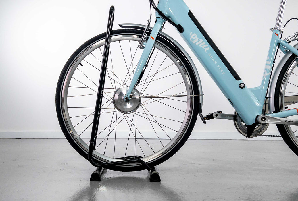 Emu Roam Light Blue Low Step Electric Hybrid Bike - 14.5Ah