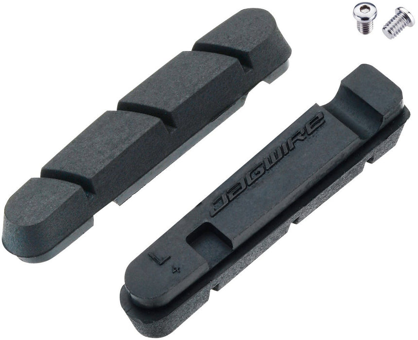 3x Jagwire Brake Pad Road Pro S Dry Insert Black, Pairs