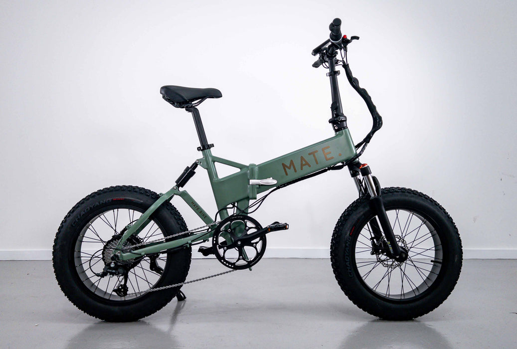 Mate X 750w Electric Hybrid Bike - Dusty Army