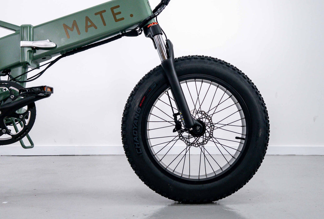 Mate X 750w Electric Hybrid Bike - Dusty Army