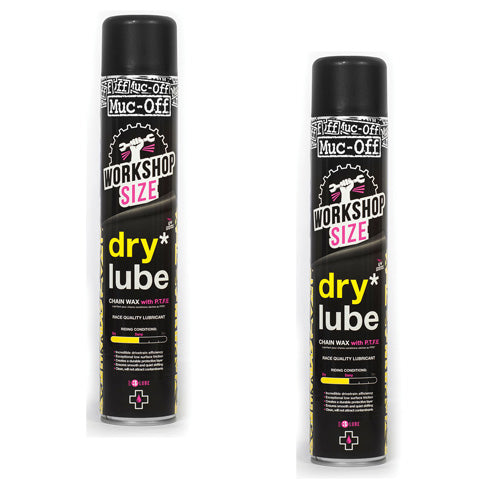 2x Muc-Off Dry PTFE Chain Lubes Workshop size 750ml