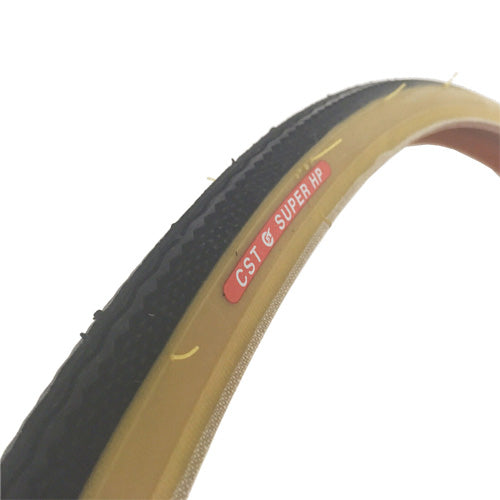 2x Raleigh CST 700x25c Traditional Gumwall Tan Road Tyres