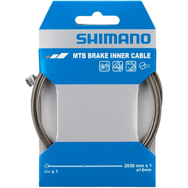5 X SHIMANO MTB XTR STAINLESS STEEL INNER BRAKE WIRE 1.6 X 2050 MM image #1