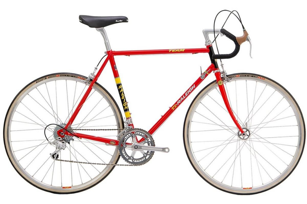 Raleigh Ti-Team Replica Road Bike Large, Red