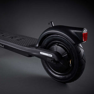 Pure Air Gen 2 Rear 10 Inch Wheel Half Covered by the Rear Mudguard with Intergrated Rear Lights
